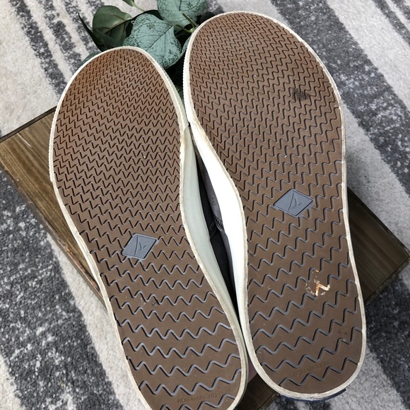SPERRY Men’s Size 8.5 Grey Leather Sneakers - Picture 9 of 11